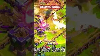 Warden Fireball With Dragon Electric | Clash Of Clans