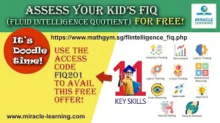 Assess your kid's FiQ (Fluid intelligence Quotient) for FREE!