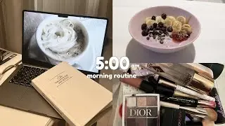 5 AM Uni student morning routine : simple and realistic, grwm