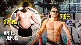 MEU ANTES E DEPOIS! Motivacional - 365 dias de TREINO, DIETA e um NOVO ESTILO DE VIDA