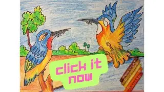 Glorious Kingfisher Art: Capturing Nature's Majesty in Vibrant Colors 🎨🐦| Machranga|| kingfisher art