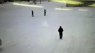 Slippery. (got to love winter)