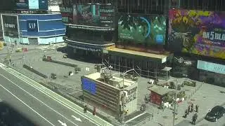 #NYC Reopening again View of Times Square as New York City begins to re-open | 13-06-20