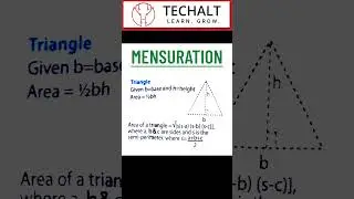 Mensuration Triangle #shorts