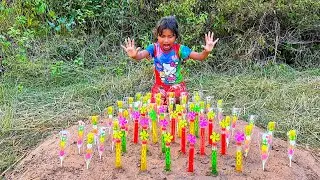 Part20 Single mother with fire-making skills#camping#singlemom#bushcraft#outdoors#skills #funny 
