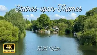 Staines-upon-Thames in 2025 | Walking Video