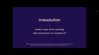Questions without Answers: Enjoyment of Irresolution in Mystery Player Experience