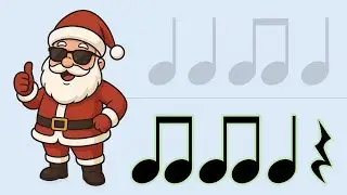 Easy Christmas Rhythm | Eighth Note Play-Along 🎅🎶