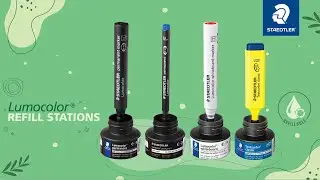 How can markers be refilled with the STAEDTLER refill stations?