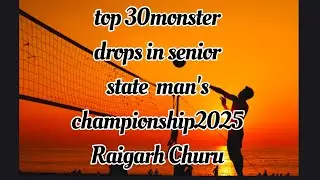🔥 Top 30 MONSTER DROPS | Senior Boys State Level Volleyball 2025