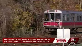 Red Line service resumes after multiple disabled trains removed from service