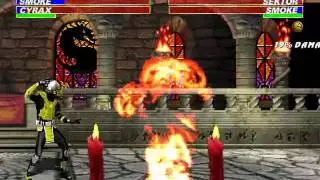 MKTX: Cyrax Fatality # 1-2-3-4 (+AI Test)