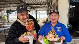 Nos fuimos de ruta en moto y disfrutamos de unos ricos mariscos y aventuras en la playa 