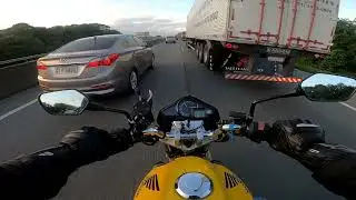 Minha primeira viagem com a Honda CB 300R | Indo para Balneário Camboriú de CB300
