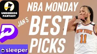 PrizePicks NBA Monday Best Player Prop Bets 1/5/26 | Best NBA Parlay Picks Today 🚀
