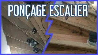 Restauration d'un vieil escalier &agrave; noyau 1 - la surprise au pon&ccedil;age !