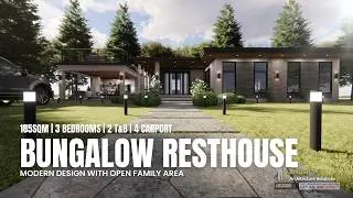 185sqm Modern Family Resthouse Design | Open area and Roofdeck | Elegant Bricks, & Wood Finish
