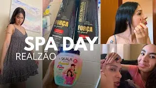 SPA DAY REALISTA em casa ✨ Cuidados de pele e cabelo