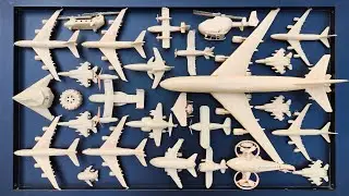 Membersihkan Pesawat⁉️Pesawat Garuda, B1-Bomber, Helicopter Apache,RC Plane Shukoi SU27, F6F Hellc4t
