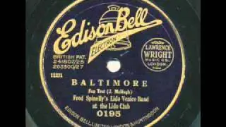 Fred Spinelly & his Lido Venice Band, Baltimore. London 1927