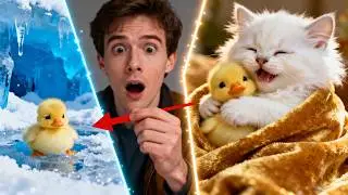 I SAVED A FREEZING DUCK FOR MY CAT! - Luna And Pip Adventures 5