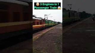 WAG9 + WAG9 + WAP4 Locomotives  in 1 Passenger Train, Indian Railways