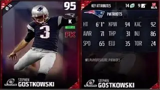 Playoff's Stephen Gostkowski | Player Review | Madden 17 Ultimate Team Gameplay