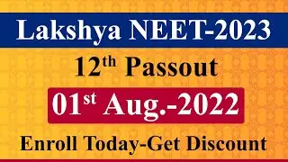 LAKSHYA NEET-2023 12TH PASSOUT | YVS INSTITUTE DELHI