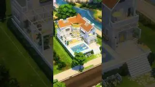 Sims 4 Summer House Speedbuild using only two packs | #sims #sims4build #sims4