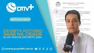 PREFEITURA ANUNCIA RETORNO DO SAAE E ENCERRA CONCESS&Atilde;O DA &Aacute;GUAS DE NEPOMUCENO.