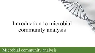 1. Introduction to microbial community analysis