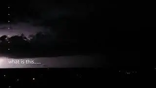UFO captured on video inside thunderstorm