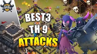 Top 3 Best Th9 Attack Strategy |  Th9 War Attack Army 2023
