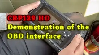 Launch CRP129HD Demonstration of the OBD Interface