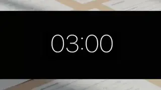 3 Minutes Countdown Timer | Exam focus