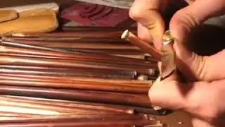 Making of Traditional Pen (Qalam) from reed used for calligraphy