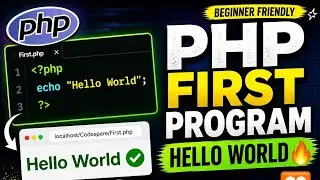 PHP Hello World Tutorial 🔥 First Program Step by Step (Beginner Guide) Urdu/Hindi
