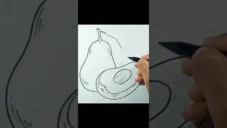 How to draw Avocado #shorts