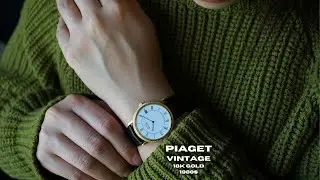 Piaget Ref. 13344 Vintage 18k Gold 34 mm Automatic Clous de Paris 1980s