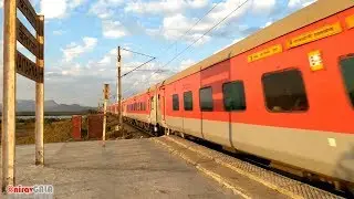 Finally 120kph on Vaitarna bridge by Mumbai Rajdhani