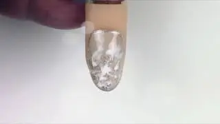 Gel II Gold Swirls Nail art