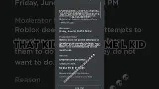 I got banned on roblox for no reason #roblox #banned #ban