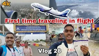 First time traveling in flight✈️(indigo) Goa To Kolkata ✌🏻😁🔥| Indigo airline | Arup Sarkar