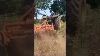 PTO operated disc harrow using in hard soil