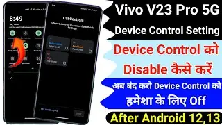 Vivo V23 Pro Device Control Setting । How To Use Device Control Setting On Vivo V23 Pro