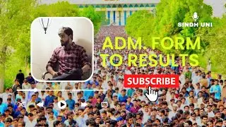 Admission Form to Getting Departments in Sindh University Jamshoro #uos #youtube #sindhuniversity