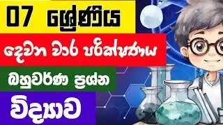 Grade 7 Science 2nd Term Test Papers And Answers Sinhala Medium | 7 ශ්‍රේණිය විද්‍යාව  දෙවන වාරය