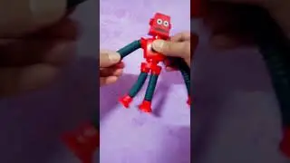 stretching robot  #fidgettoys #satisfying #funandfidgety #stressrelief #streching #robot #roblox