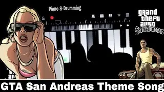 GTA San Andreas Theme Song | Easy Piano Tutorial | GTA | with Beats | NRK Music's | #gtasanandreas