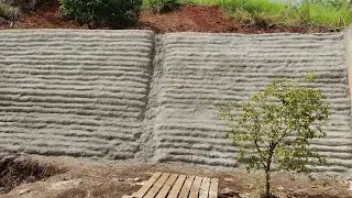 MURO DE ARRIMO DE HIPERADOBE!!!